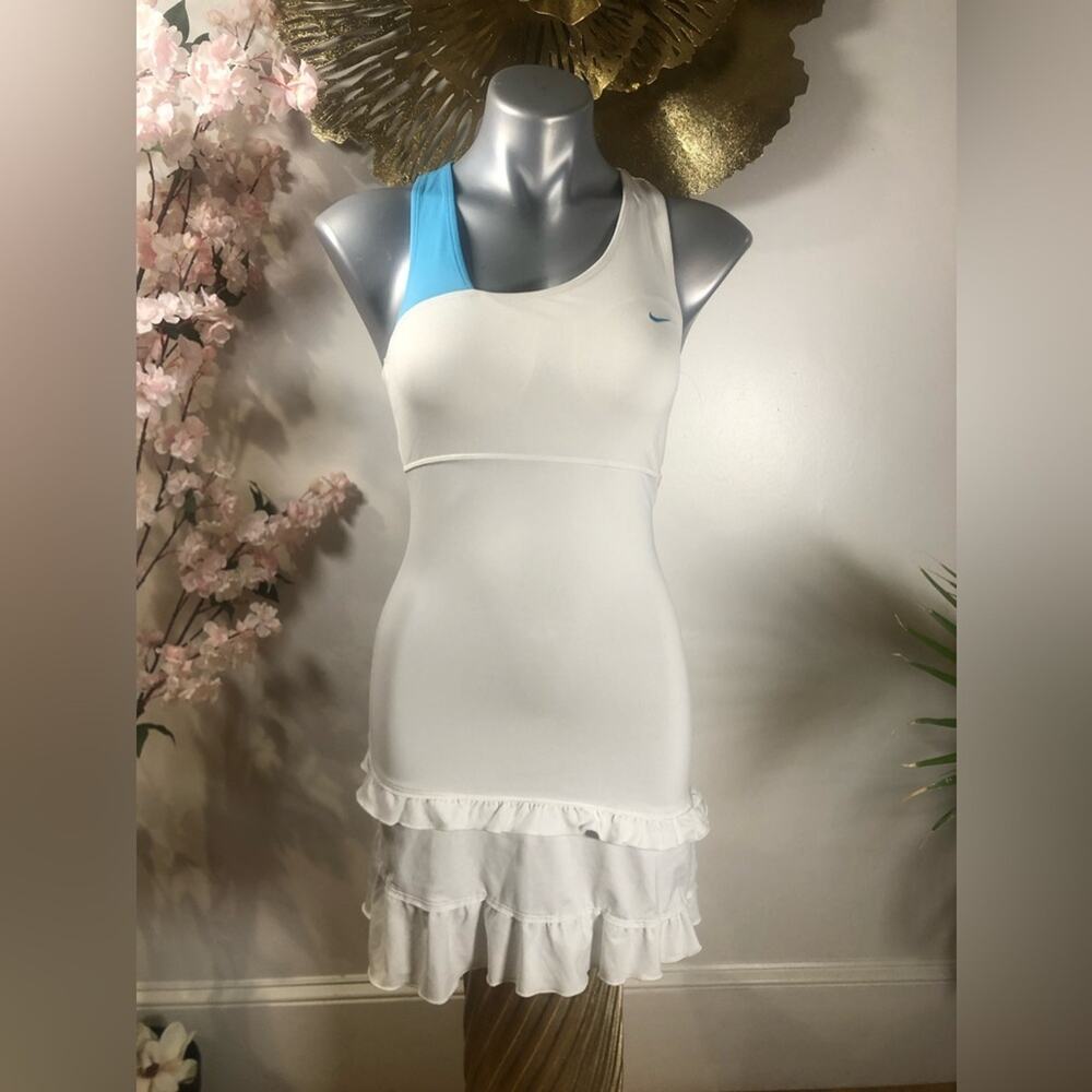 Nike dress blue and white